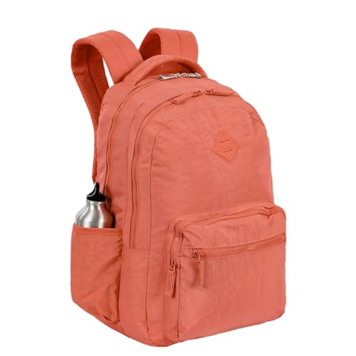 Mochila Costa Sestini Crinkle 3 College Faculdade Anti Furto Cor:Apricot