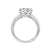 Amazon Collection Platinum-Plated Sterling Silver Solitaire Ring set with Round Infinite Elements Cubic Zirconia (3 cttw), Size 9