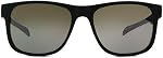 Foster Grant Lunettes de soleil Ramble Hommes Lunettes de Soleil Cadre noir Verres Gris Forme de la voie, Noir/Smoke, 52 mm US, Noir/Fumé, 52 mm