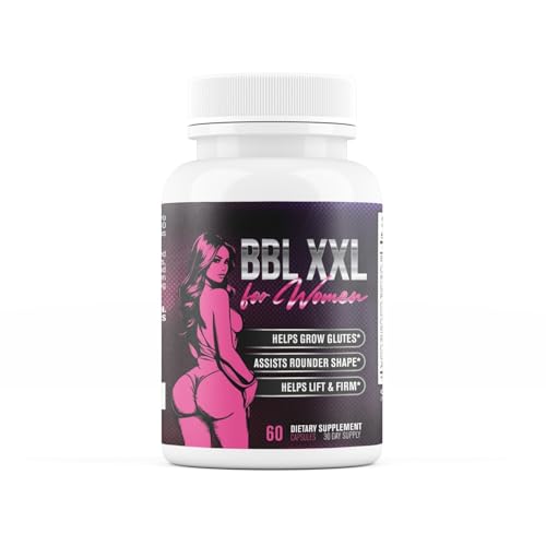 BBL XXL for Women | Weight Gainer for Women to Grow Thicker Booty & Enhance Curves | Helps Naturally Curve & Shape Body | Grow Rounder, Wider & Thicker Glutes for Fast Results - 60 Capsules