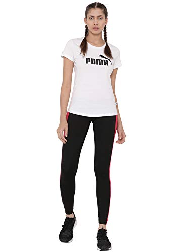 Puma Ess Logo Tee Camiseta de Deporte, White 787, XS Mujer