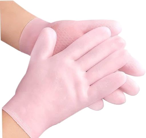 Sk Silicone/Moisturizing Glove Socks Set, Anti Slip Soft Spa Gel Socks Softening Feet Dry Cracked Skin, Women Spa Pedicure Socks Moisturizing Soft Gel Socks for Repairing Cracked Heel Dry ORE-P177-image-16