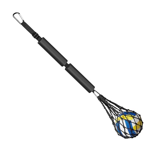 NUOYAQI Volleyball Spikes Trainer Adjust Volleyball Holder Single Serving & Spiking Practice Rebounder Training Equipment, 110~124cm, adjustable, As the Picture Shows