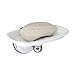 MODONA Porcelain Soap Dish - White Porcelain & Polished Chrome - Arora Series - 5 Year Warrantee