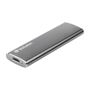 Verbatim Vx500 SSD -240 GB, Spacegrau, 29 g, Externe SSD, USB 3.0 SSD, leichte SSD extern, für Windows & Mac OS X, tragbares Laufwerk, USB-C, Hochgeschwindigkeits-Flashs...