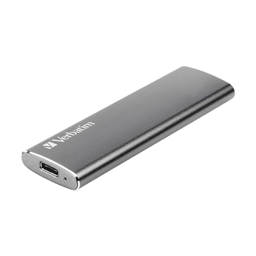 Verbatim Vx500, externe SSD-Festplatte 240 GB, USB 3.1 Gen 2-Controller, 500 MB/s Lesegeschwindigkeit inkl. USB-C- und USB A-Kabel, 47442