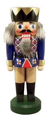 Rudolphs Schatzkiste Chiffre en Bois Montagnes de Casse-Noix du Bleu 20cm de Roi de Casse-Noix de minerai