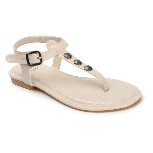 Image of ELLE womens Fashionable Backstrap Comfortable Flats for Daily Use I Work Use I Casual Use I Party Use I El-js-wn-33 Flat Sandal