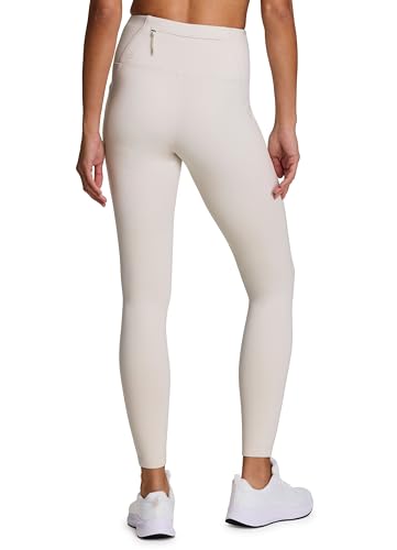 Avalanche Women's Fleece Leggings with Waistband Pocket, Full Length Fleece Lined Hiking Legging Yoga Pants with Pockets2