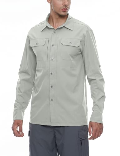 Little Donkey Andy Men's Stretch Quick Dry UPF50+ Long Sleeve Shirt for Hiking, Travel, Camping2