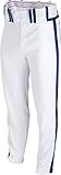 Rawlings Boy's Sporting Goods Boys Youth Semi-Relaxed Pant with Braid, White/Black/Royal, Small