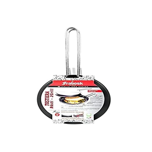 Frabosk Vuelta tortilla/Hamburguesas/Tostadora Doble Grill, Antiadherente, Aluminio, 18 cm