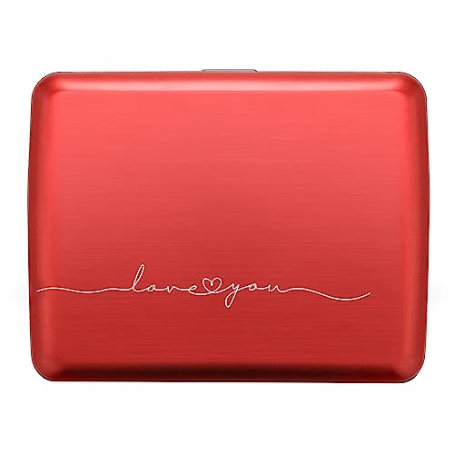 Image of OGON -DESIGNS- Aluminum wallet, Large capacity with metal lock, RFID Protection against fraud and demagnetization, Smart Case OSLO Large model