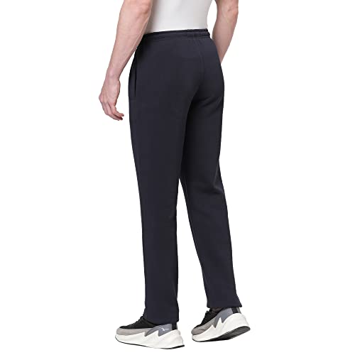 Image of Sweet Dreams Mens Fleece Solid Track Pant Pack of 1 (MP-1501GVCOEO Navy Blue 5XL)