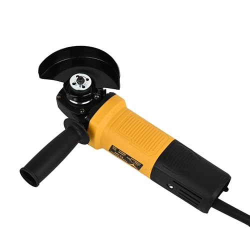 Image of HYCO LABEL FLYMAX Angle Grinder FXAG-806, 1200W Heavy Duty, Copper Armature, Disc Dia 100mm, 11000 RPM with Grinding Wheel and Guard