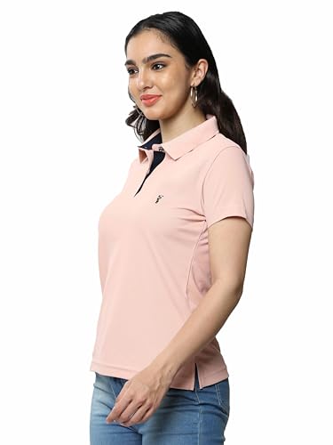 Image of STELLERS Women's Premium Polo T-Shirt, Regular Fit | Odour Resistant | Wrinkle Free | Quick Dry | Stretchable | Lightweight | Breathable | Sustainable | Anti-Static | Feather Touch Feel