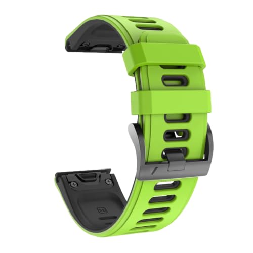 [�����ȓX] �ɓK����Garmin Fenix 8 47mm 51mm E 7 7X 6 6X 5 X/Epix Pro/Enduro 3 �X�g���b�v 22mm 26mm 2 �F�̃X�|�[�c�N�C�b�N�����[�X�����X�g���b�v�B(Green black,22mm)