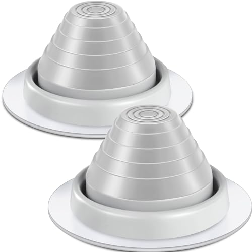 Botas intermitentes para tubería de techo flexible con base de 7-3/4 pulgadas gris 2