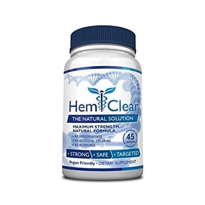 للبواسير - نباتي ، تركيبة طبيعية 100٪ لإغاثة البواسير وصحة الأوعية الدموية - أقصى قوة 1 زجاجة