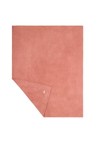Image of Barefoot Dreams CozyChic Throw, Rosy Blush, 54 inchx72 inch