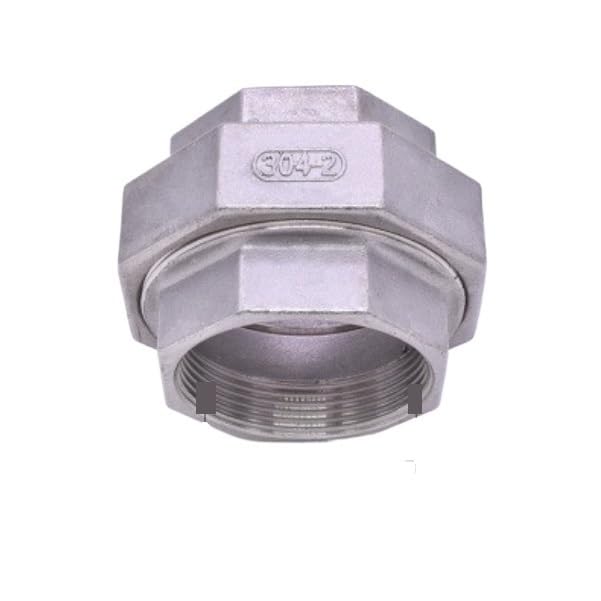 1pcs 2"" Malleable Straight Union Coulping Pipe Fitting Stainless Steel SS304 F/F BSP