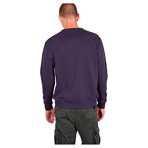 Alpha Industries Basic Sweater Sweatshirt für Herren Nightshade – Ansicht 2