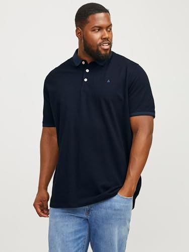 JACK & JONES T-Shirt Herren, Blau - Rot - Weiß, 6XL Große Größen – Ansicht 2