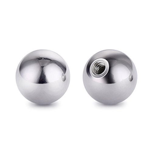 COTTVOTT Threaded 316L Steel Replacement Balls Piercing Parts for Body Jewelry 14G 16G Barbell4
