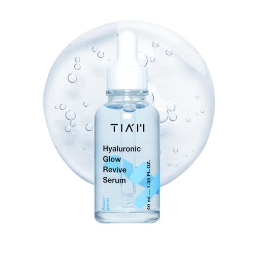 Sérum Hyaluronic Glow Revive de Tiam, 40 ml, hidratación intensa y brillo, con ácido hialurónico, niacinamida y pantenol, serum facial K-Beauty