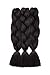 24"(60cm) 5 Piezas Extensiones de Pelo Sintético para Hacer Trenzas Africanas Fibra...