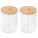 Das 2-teilige Wattestäbchen Stand ist in der Größe klein und können Ihre Wattestäbchen und Wattebällchen schützen, ohne zu viel Speicherplatz auf der Arbeitsplatte oder Tisch