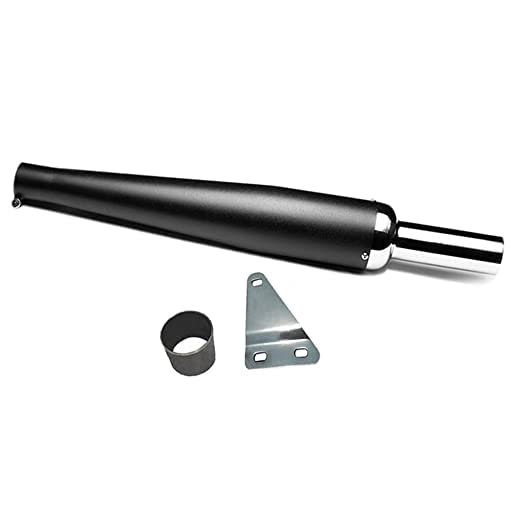 bike gold star exhust silencer glasswool filter bullet silencer front chrome suitable bs3 & bs4 model for re classic battle green 350