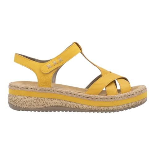 Nu-Pieds compensés en Cuir véritable de qualité supérieure pour femme