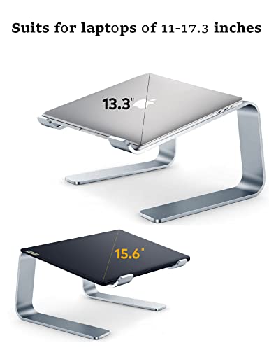 DEEDRR-Laptop-Stand-for-Desk-with-USB-Cooling-Fans-Ergonomic-Aluminum-Laptop-Stand-Cooling-Pad-Ventilated-Laptop-Riser-Holder-for-11-17-Inches-Notebook-MacBook-Greenish-Gray