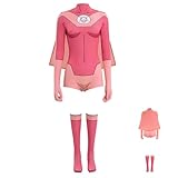 MZXDY Atom Eve Cosplay Costume, Invincible Women Jumpsuit Cape Mark Grayson Halloween Party