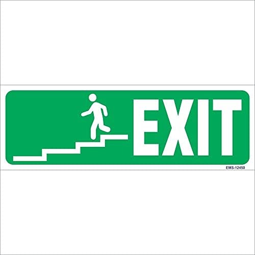 Amazing Sign Night Glow Exit with Men Running Stair Case Sign Board (Pack of 3) (B07786TBT8) Amazon Price History, Amazon Price Tracker