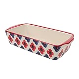 POPETPOP Kerntyp Große Rechteckige Keramik-auflaufform Mit Doppelten Griffen Zum Backen Von Lasagne Pizza Und Mehr Geeignet Für Ofen Mikrowelle Und Geschirrspüler