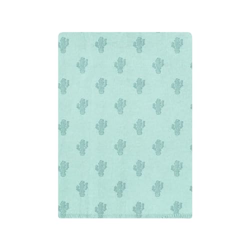 Image of Hudson Baby Unisex Baby Cotton Poly Flannel Burp Cloths Bundle, Desert Cactus, One Size