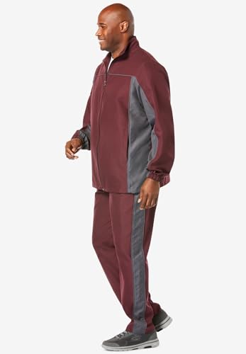 KingSize Men's Big & Tall Long Sleeve Colorblock Tracksuit3