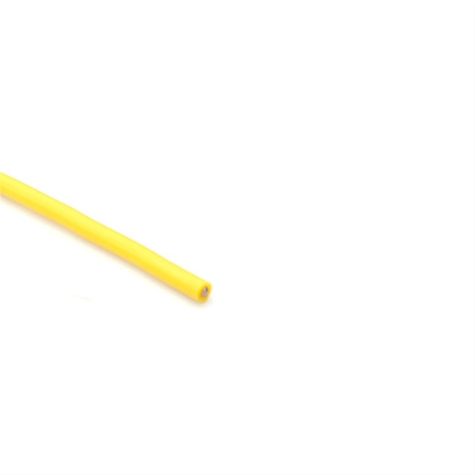 Cable Flexible Heat Resistant Rubber Cable, 30AWG 0.06mm High Temperature Electrical Cable, Flexible Silicone Wire, Insulated Tinned Plated Copper 5meter Extension Connector(Color:Yellow,Size:30AWG 0