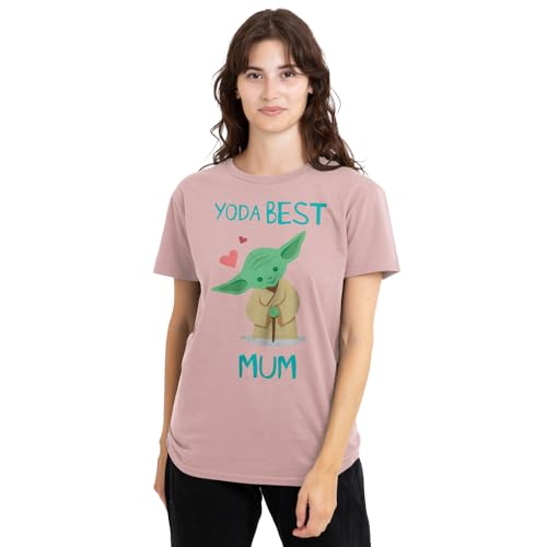 T-shirt Star Wars femme rose Yoda Best Mum cadeau original maman