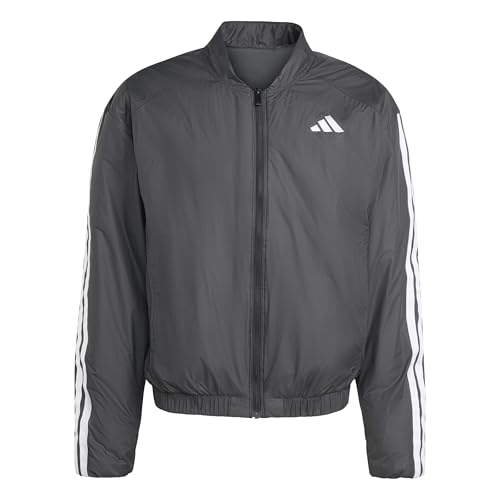 Image of adidas Men's Essentials CLIMAWARM 3 Stripes Insulated bomber Jackets, black, M