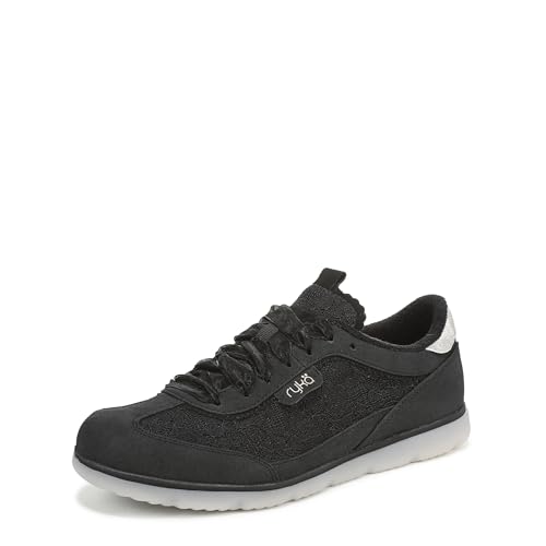Ryka Women's Effortless Court Inspired Shoes Black Lace 9 M