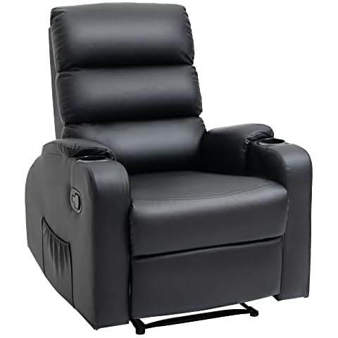 Fauteuil Relaxation HOMCOM Noir Cover