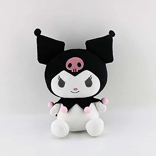 TIANBANGSHI Kuromi Plush Toys, Little Devil Cartoon Series Soft Toys, Lovely Anime Soft Plushie Dolls Stuffed Pillow, Creative Kuromi Sanrio Figure Gifts for Children Girls-A