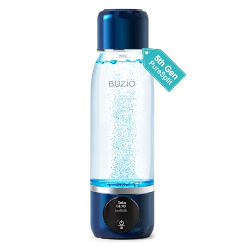Hydrogen Water Bottle, BUZIO 4000ppb Hydrogen Water Bottles Generator Machine with Gen5 SPE/PEM...