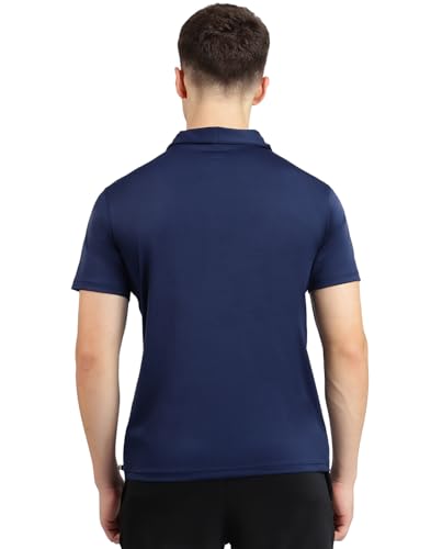 Image of Reebok Men's Cotton Blend Sports Polo T-Shirt - Breathable Soft Half Sleeve Collar Tee for Men | Polo Tshirt for Men | Gym Casual Active