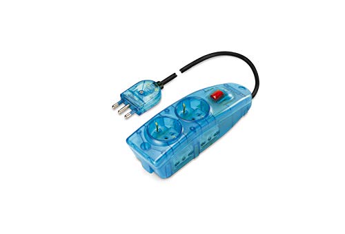 Poly Pool PP0749S Presa Multipla Compatta, Azzurro Trasparente