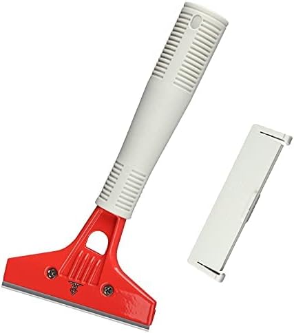 Heavy Duty Floor Red Scraper and Wall Scraper with ABS-Plastic Gray Color Handle