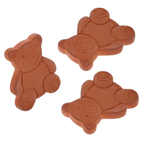 Hohopeti 3 piezas Disco Ablandador Azúcar Morena de Terracota Regulador Humedad Bidireccional para Despensa Mantiene Frescura Frutas Secas Especias y Dulces Herramienta Cocina Reutilizable